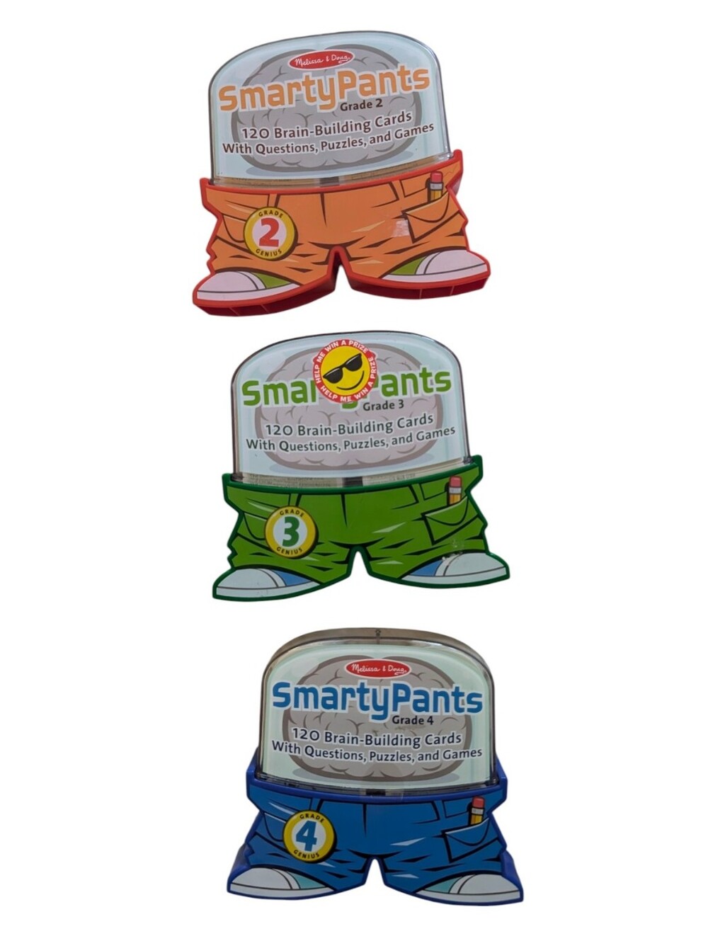 Melissa & Doug Smarty Pants Brain Quiz Cards Grades 2 3 4 Road Trip Homeschool